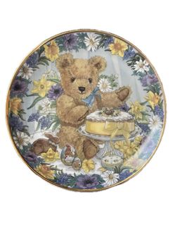 TEDDY’S EASTER TREAT Teddy Bear Plate Franklin Mint Sarah Bengry Numbered