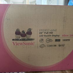 ViewSonic 24” Full HD LED Backlit Display