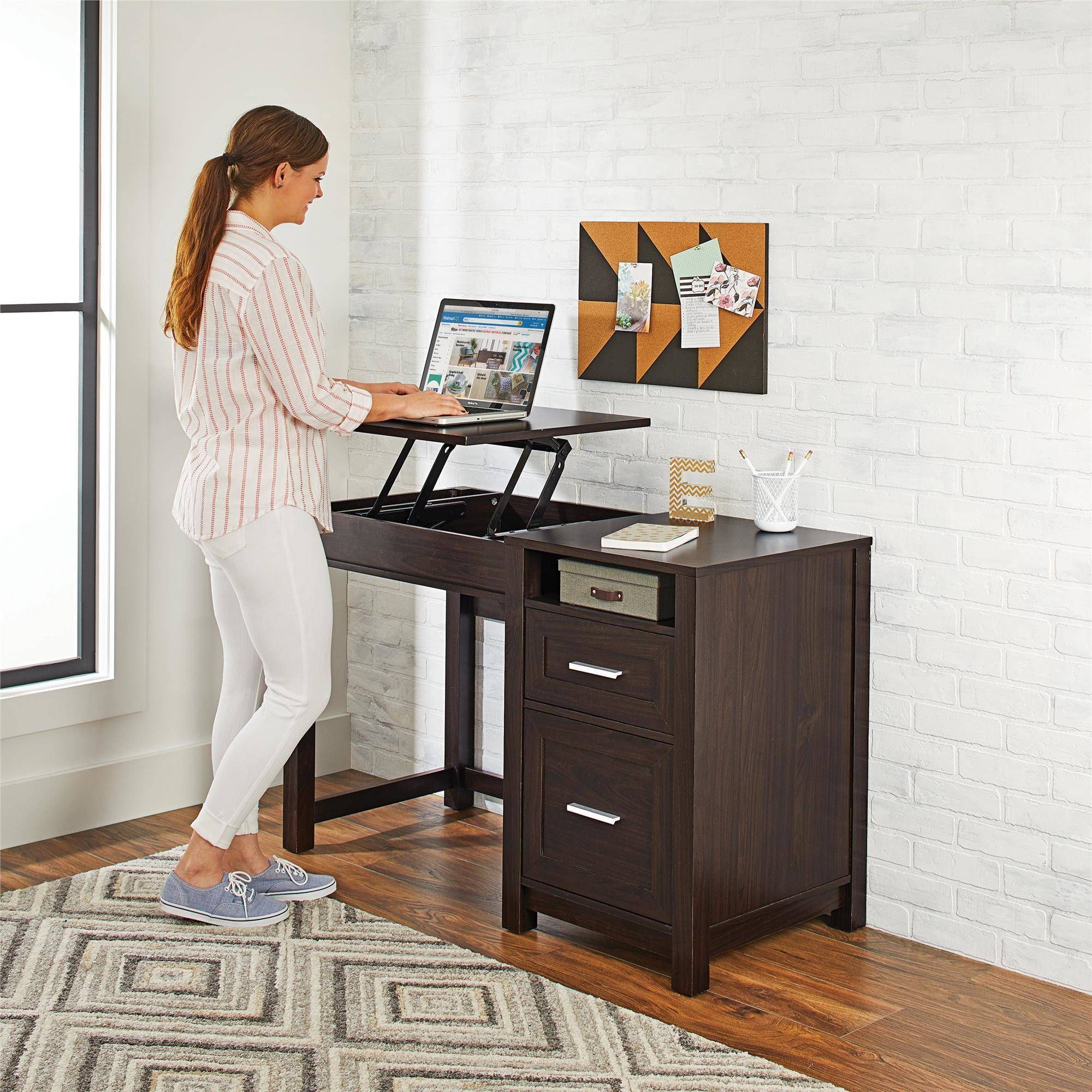 NEW Lift Top Computer Office Desk Home Furniture Wood Laptop Espresso Workstation Gaming Indoor Decor Studying Writing PC Crafting Table *βREADβ*
