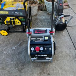 Husky 4.5 Gal. 175 PSI Portable Electric Quiet Air Compressor.    