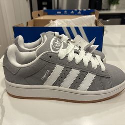 New Adidas Campus Gray Shoes Youth 4.5 kids unisex  with  box