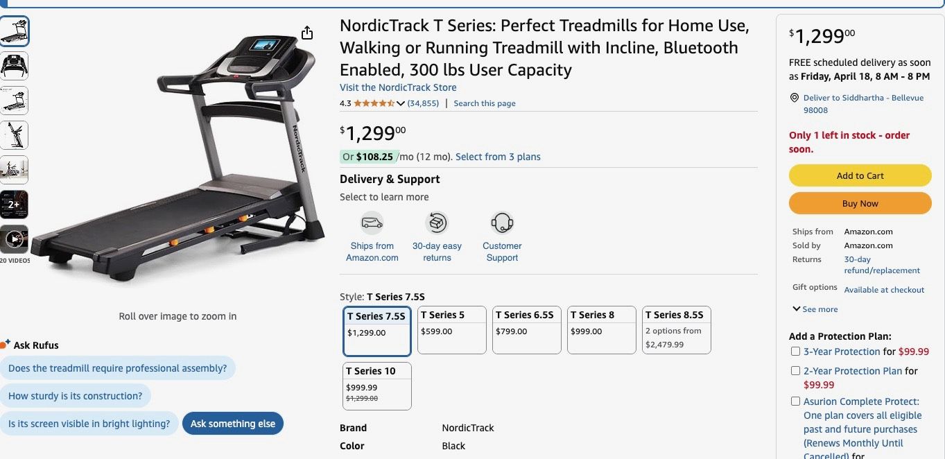Nordictrack Treadmill