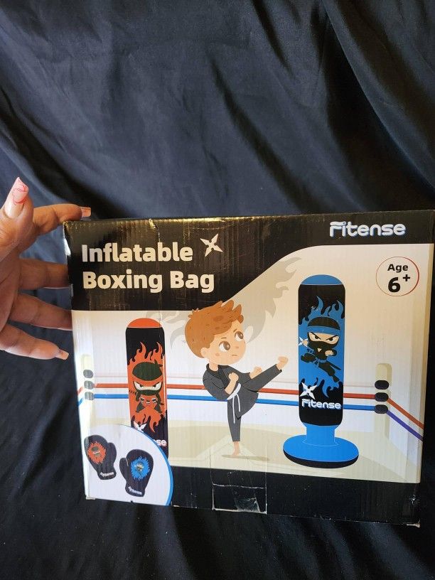 Inflatable punching bag for kids