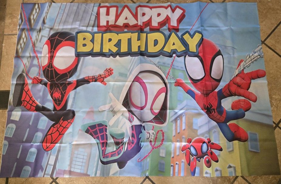 Spidey and His Amazing Friends Photography Backdrop,Spider Hero Party Background, Spidey and His Amazing Party Supplies,5x3Ft Spidey Backdrop for Kids