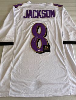 Lamar Jackson Signed Autographed Baltimore Ravens Custom Jersey With COA