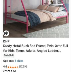 Black Bunk Bed Frame 