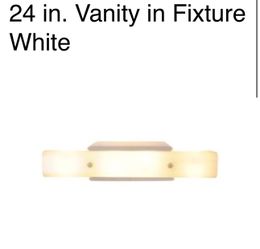 24 in. Vanity in Fixture White
