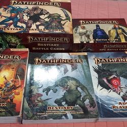 Pathfinder 2e Pocket Edition Books and Battle Cards