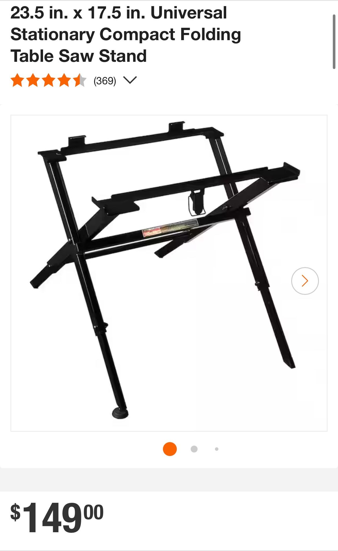 Table Saw Stand New!!!! $80 In salinas