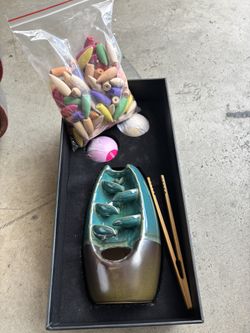 Waterfall Incense Burner Set