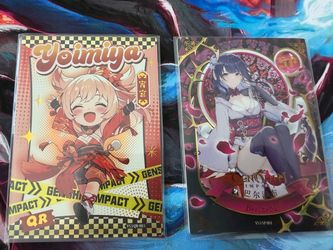 Genshin Impact Trading Cards - Yoimiya and Beelzebul