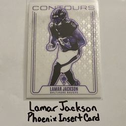 Lamar Jackson Baltimore Ravens All-Pro QB Phoenix Short Print Insert Card. 