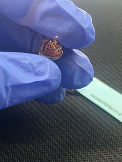 Rose gold diamond earrings