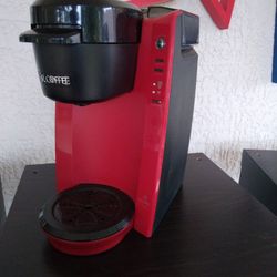 Mr. Coffee - Single  Pod Coffee Maker -  Red