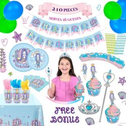Mermaid Princess Birthday Party Decorations 