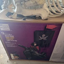 Halloween 9ft pirate ship