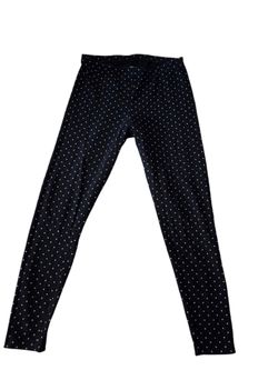 Old Navy black and white small polka dot leggings. L. EUC.
