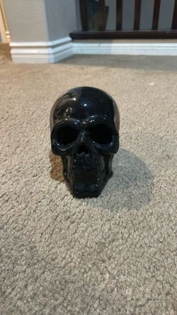 Black Skull Light Up Decoration