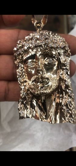 10k Gold Jesus Piece