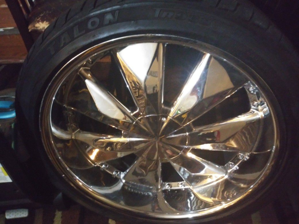 24 inch rims and tires 6 lugs