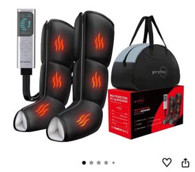 New Heated Leg & Foot Compression Massager – Air Compression Boots