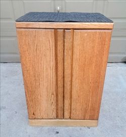 Vintage Hard sealing.Wood Two Shelf Storage Cabinet