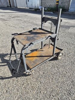 Single / Dual Bottle Welding Cart Metal Man Heavy Duty 