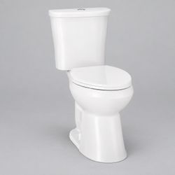 Glacier Bay Power Flush Dual Flush Toilet – White