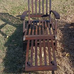 Teak lounge chairs (2)