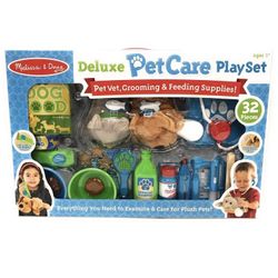 NEW Melissa & Doug Deluxe Pet Care Play set-offers
