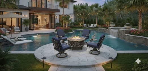 5 Piece Antique Style Outdoor Patio Furniture Conversion Set