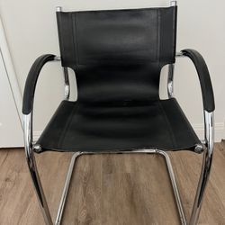 Vintage Mid-Century Italian & Chrome Chair (NEEDS WORK!)