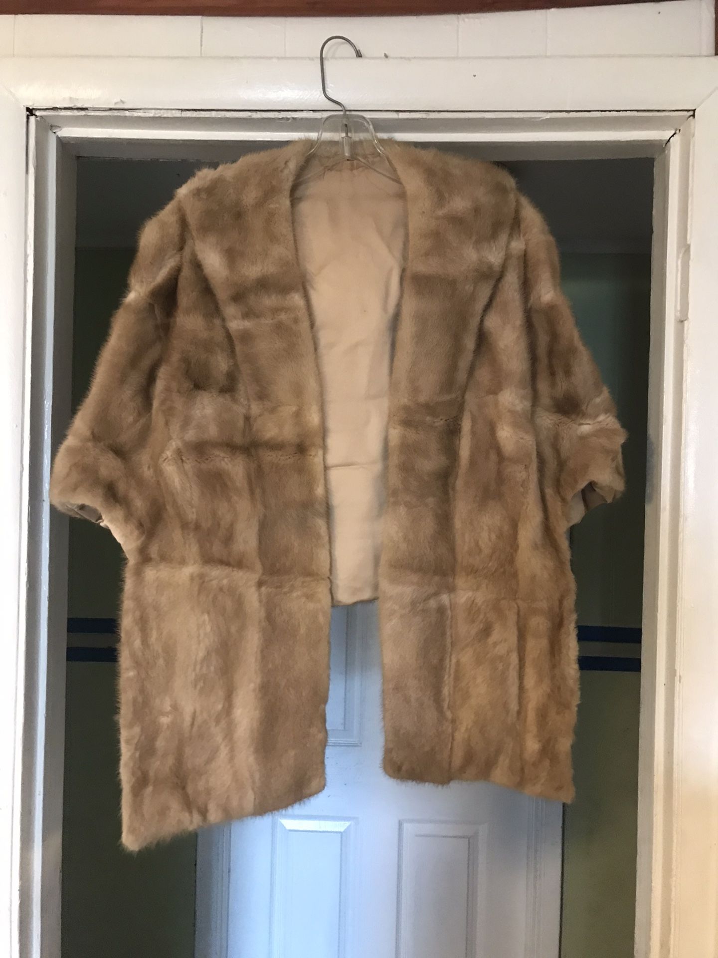 Vintage Faux Fur Shawl