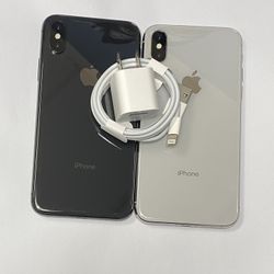 Factory unlocked apple iphone X 64 gb, store warranty! $300 each 