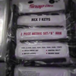 Snap-on Hex Tkeys 16 PCs(Metric-Standard)