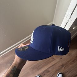 Custom Puerto Rican Dodger Hat