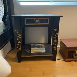 Two Hand Painted Night Stand 