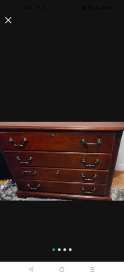Sturdy Cherry Wood Cabinet 