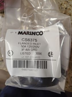 50 amp flanged inlet