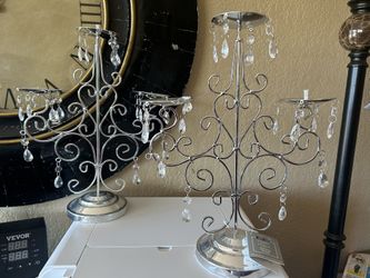 Silver Candle Holders 