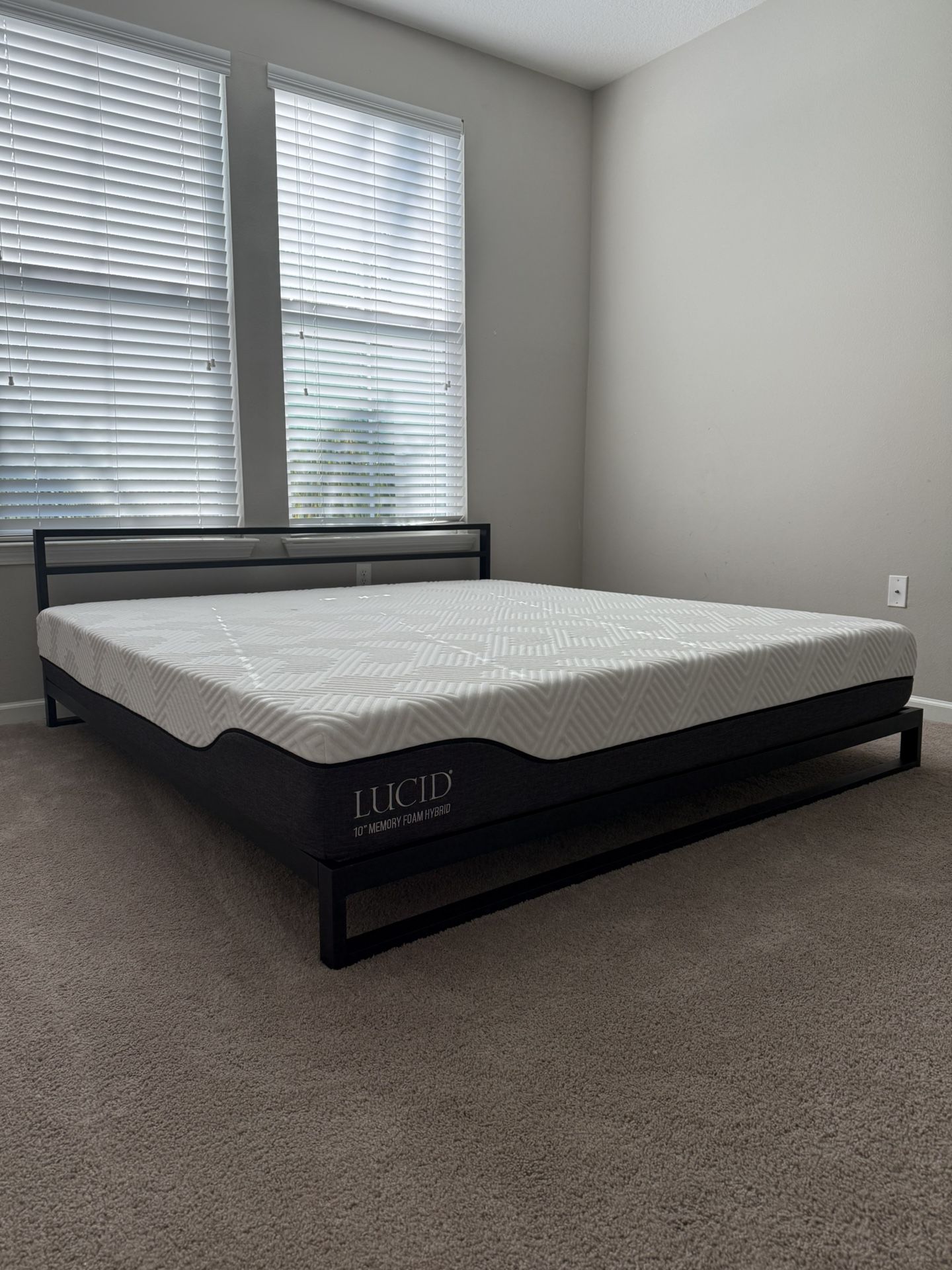 King Bed Frame + King Mattress