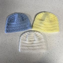 Crochet Baby Beanie Bundle 
