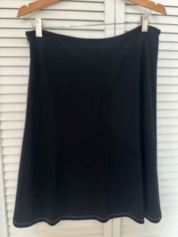 Black A-line skirt by Tahari