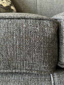 3‑Seat Couch — Dark Color — Light Cat Damage