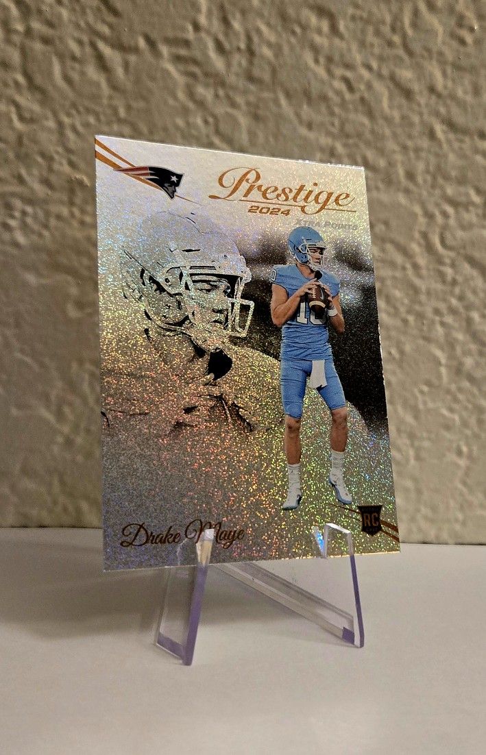 2024 Panini Prestige - Xtra Points Dots #304 Drake Maye RC New England Patriots