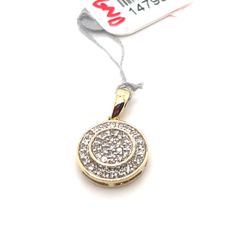 10kt Gold Diamond Pendant Round Cluster .33ctw 1.23grams 147990 13