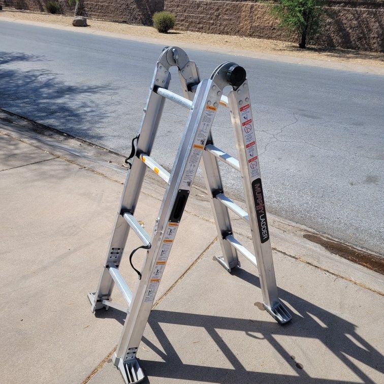 Murphy folding store ladder