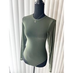 Green Mesh Bodysuit 