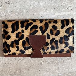 Leather and Real Fur Wallet