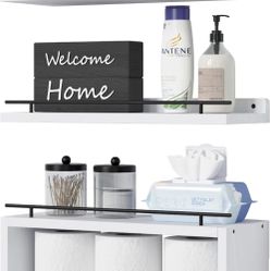 White Floating Shelves 